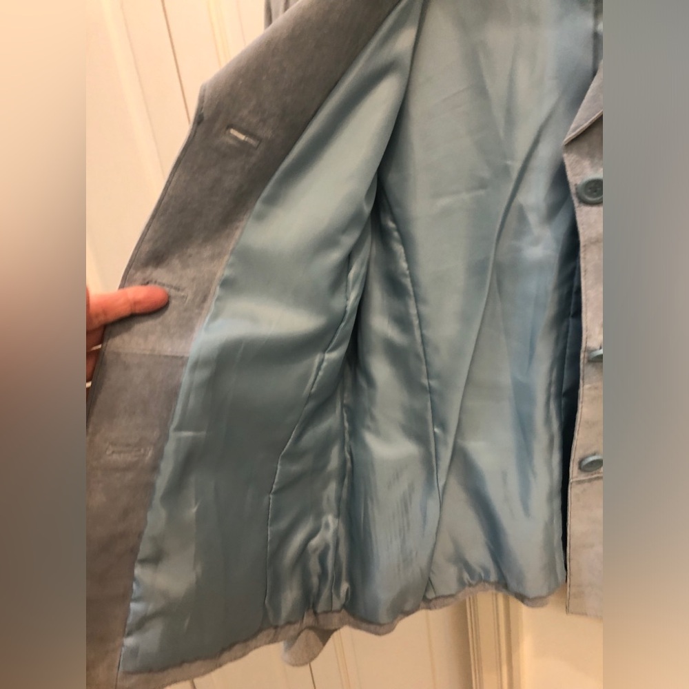 Suede jacket, light baby blue! Gorgeous 
Fun! Soft size Small #teenjacket lined - Picture 5 of 6